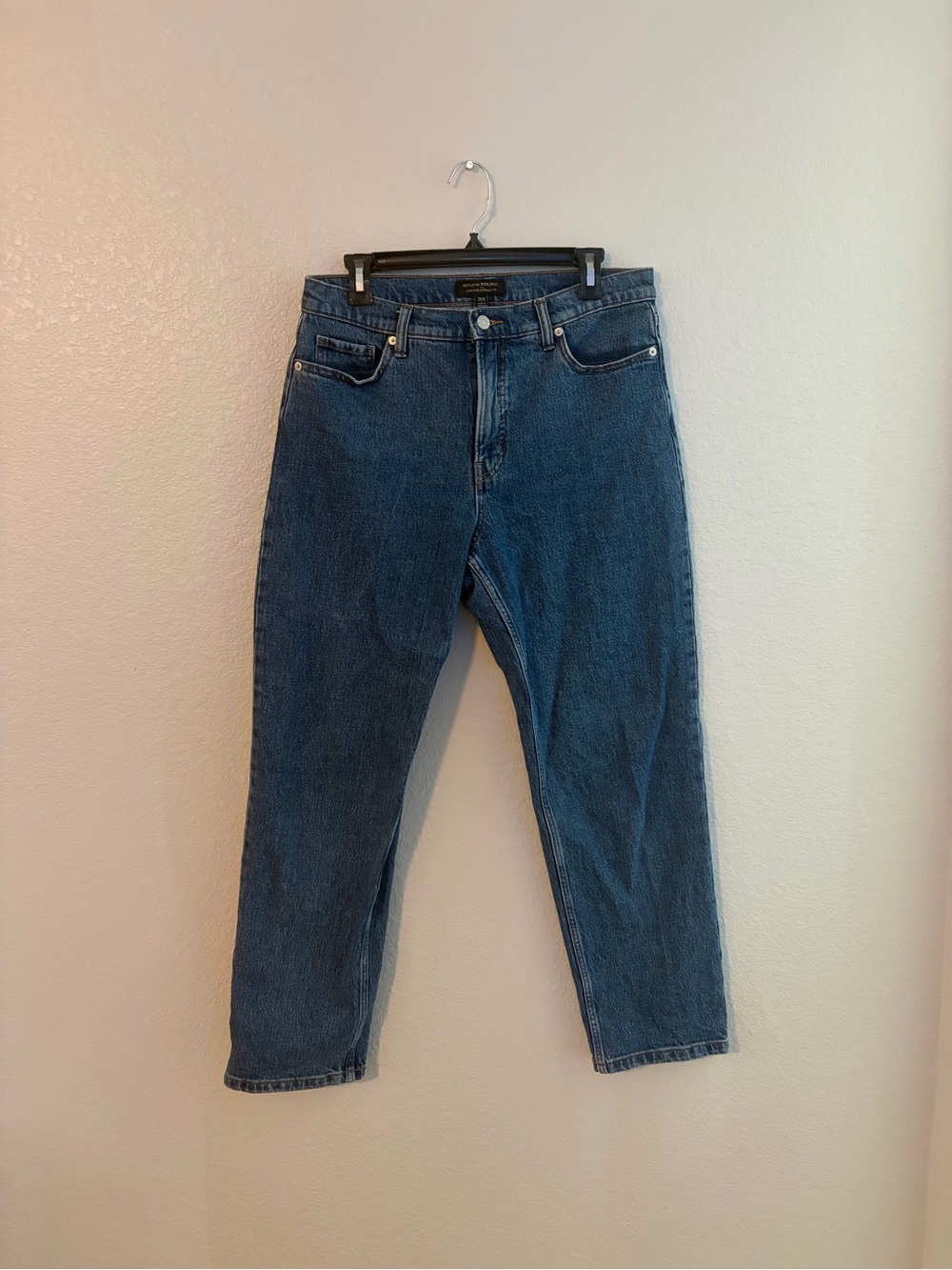 Banana Republic Women's Straight Leg Jeans in Blue Denim
